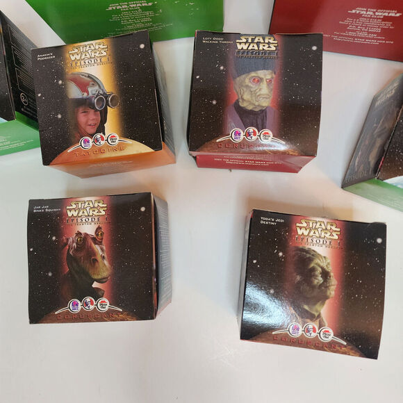 1999 STAR WARS Episode 1, KFC TACO BELL PIZZA HUT Toys Lot of‎ 9 Figures NEW - Picture 4 of 7